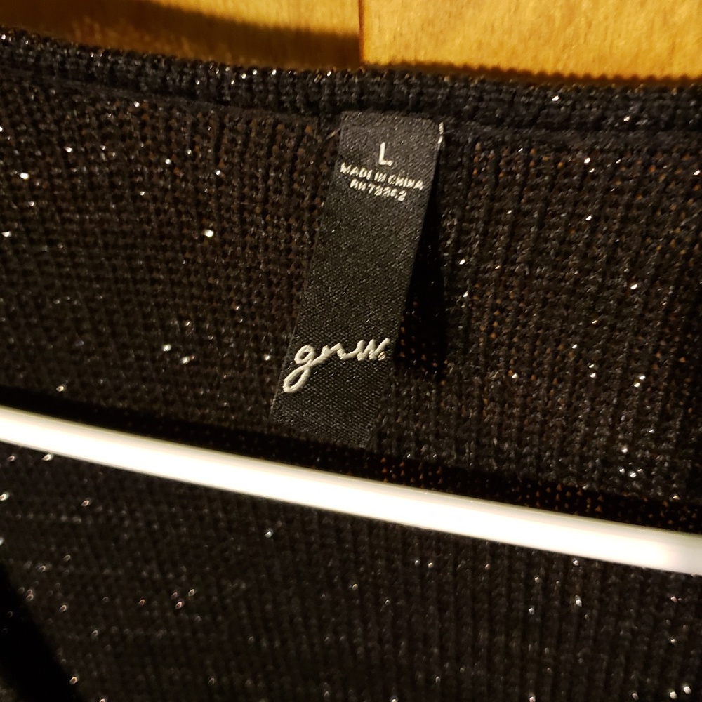 🔥Black Glittery Sweater | Sz L - Picture 3 of 3